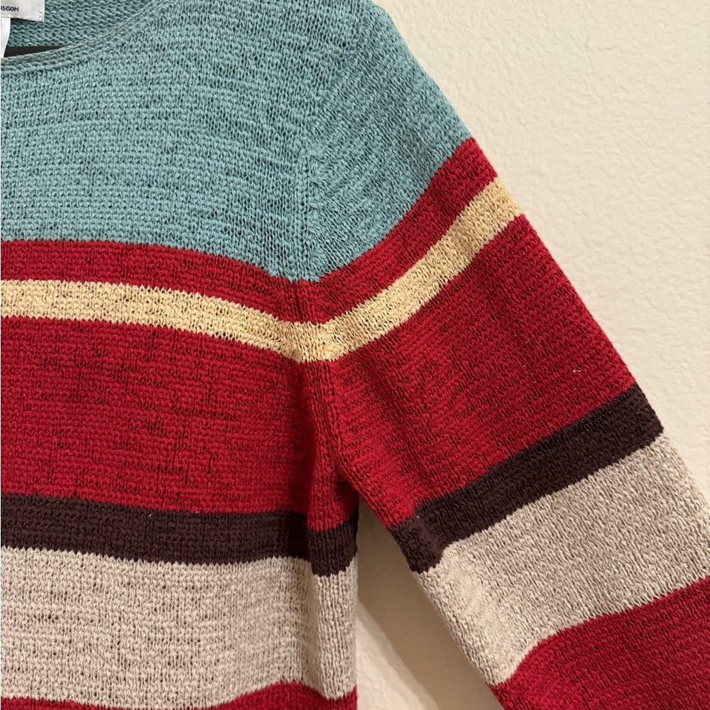 Pendleton Color Block Striped Sweater Size Large - Picture 3 of 6